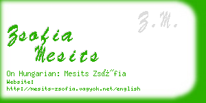 zsofia mesits business card